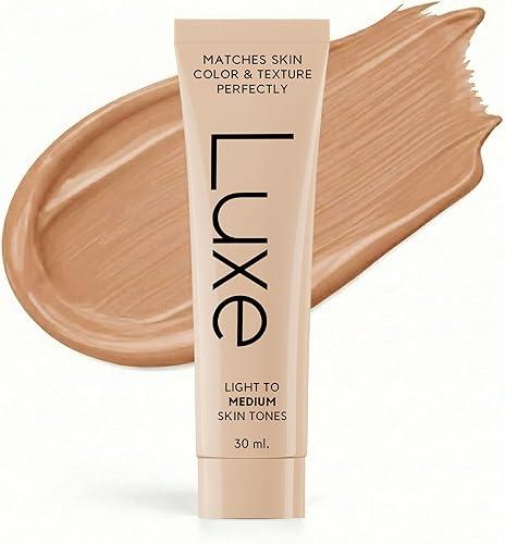 Luxe Color Changing Foundation for Women – Instantly Adapts to Your Skin Tone – Buildable Light-to-Medium Coverage – 12-Hour Wear – Natural Dewy Finish - Medium