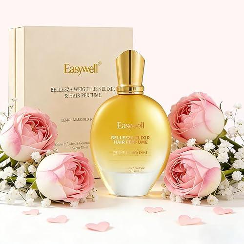 EASYWELL Hair Perfume for Women, Leave In Conditioner Spray, Mothers day gifts, Hair Spray Women with Vitamin B5, Floral, 2.5 Fl Oz