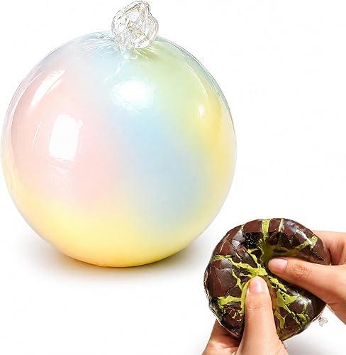 Wax Cracking Squishy, Crunchy Chocolate Squishy Ball, Soft Sensory Squeeze Toy for Stress Relief (Colorful)
