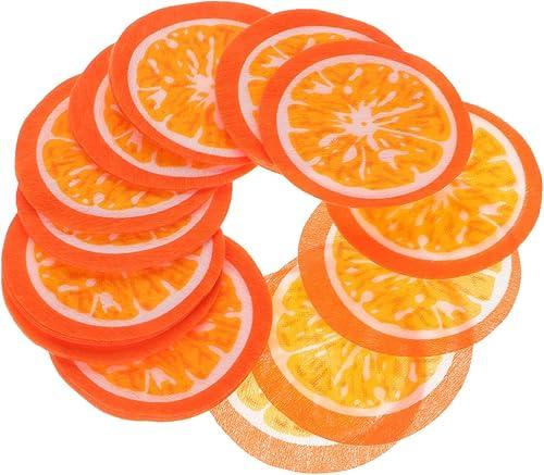 Hydrating Orange Patterned Facial Sheet 50pcs Disposable Face and Neck Mask Pads for Moisturizing Skincare Therapy