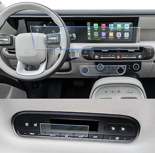 CDEFG 6Pcs for 2026 Hyundai Palisade Screen Protector for 2026 Hyundai Palisade Accessories Dual 12.3-Inch Touchscreen & AC Display Nano Screen Covers HD Clear