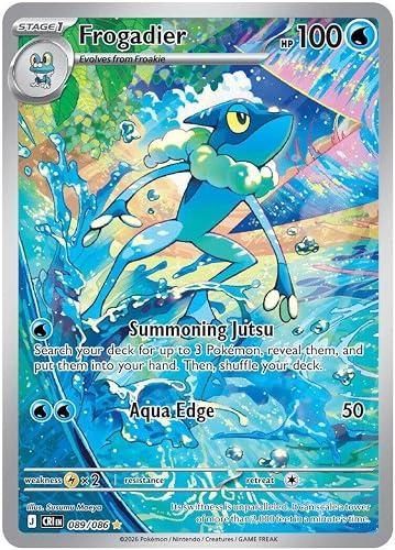 Pokemon - Frogadier 089/086 - Chaos Rising - Full Art - Illustration Rare - Foil Single Card