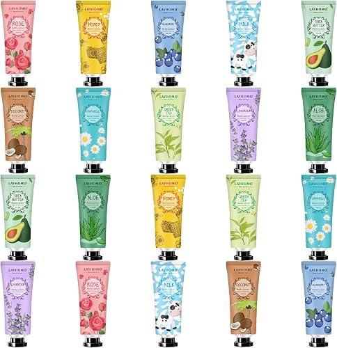20 Pack Mini Body Lotion Gift Bulk for Dry Skin,Travel Size Small Body Cream With Shea Butter Natural Fragrance Moisturizing Body Lotion for Women Men,Gifts for Women,Gift for Her Thank You Gift