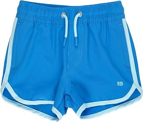 RUGGEDBUTTS Boys UPF50+ Sun Protected Stretch Dolphin Hem Swim Trunks