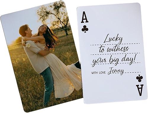 Personalized Playing Cards - Custom Playing Cards with Photo - Customized Playing Card for Weddings, Anniversary, Parties, Christmas, Game Nights