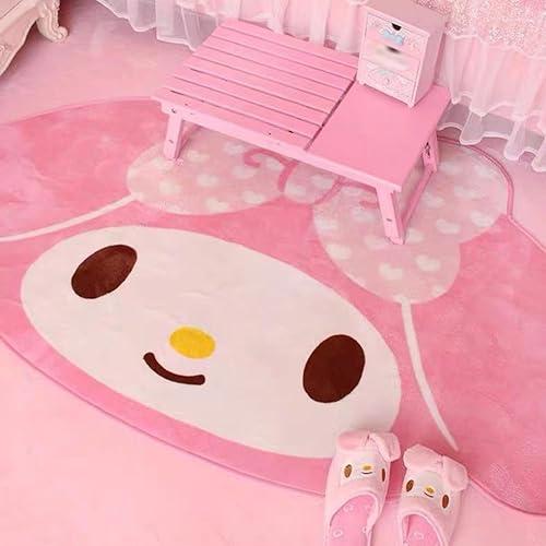 Roffatide Cartoon Bunny Rug Cute Pattern Fur Area Rug Blanket Rug Non-Slip Door Floor Mats Carpet for Home 40 * 60cm