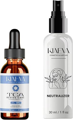 TCARevive Care 30% Skin Renewal Gel Peel – Professional Cosmetic Exfoliant – 1 oz Treatment with 100ml After Peel Neutralizer Solution
