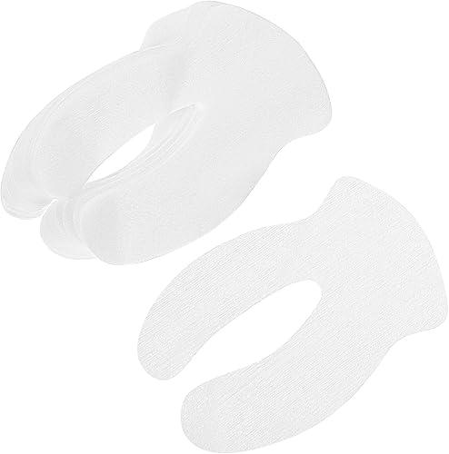 Ciieeo Disposable Cotton Eye Pads 1000pcs U-shaped Moisturizing under Eye Mask Paper for Dry and Skin Care