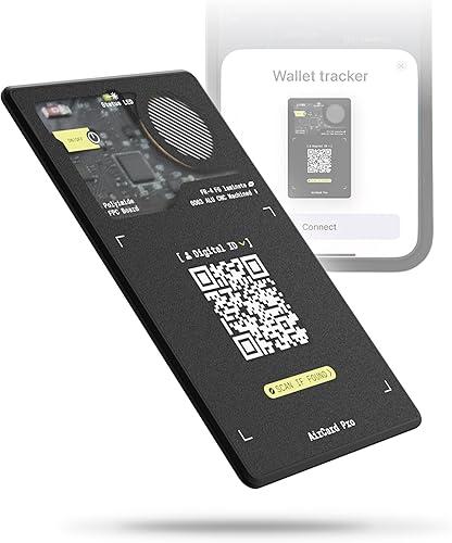 Rolling Square AirCard Pro - Apple Find My only – Bluetooth Tracker Card, Wireless Charging, Digital ID, Anti-Loss Wallet Tracker – Smart Locator, Black — 25% off
