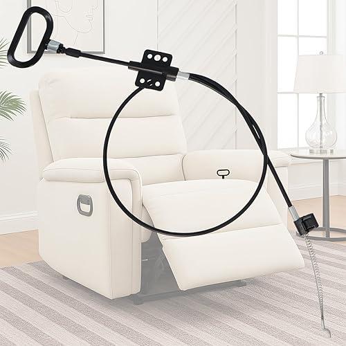 Podoy Recliner Pull Cable 𝟒𝟒.𝟓" Replacement for Sofa Chair Universal 44.5", Recliner Release Cable Replacement D-Ring Pull Handle