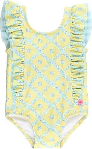 RuffleButts® Baby/Toddler Girls Ruffle Strap One Piece Swimsuit w/UPF 50+ Sun Protection