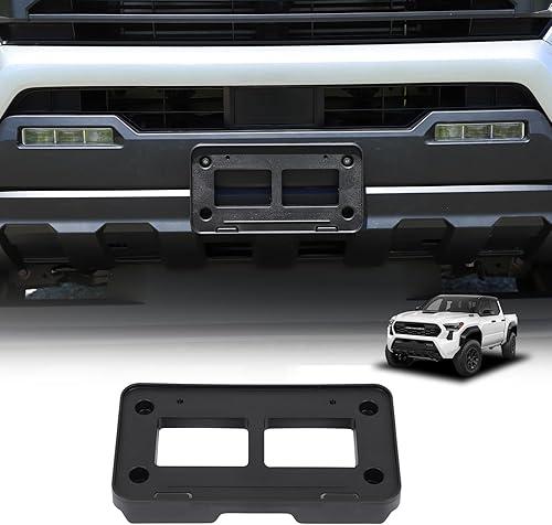 Daeiclru Front License Plate Frame Bracket Compatible with Toyota Tacoma 2024-2026, Front Bumper License Plate Tag Holder Mount License Plate Hanging Bracket Replacement Accessories