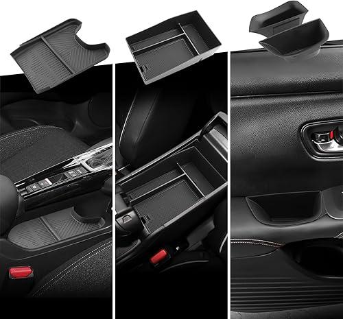 CDEFG 4PCS for Honda HR-V 2023-2025 2026 Accessories Center Console Organizer Tray HRV (LX, Sport, EX-L) 2023 2024 2025 Armrest Storage Middle Console Insert Door Handle Pocket