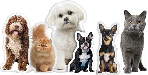 Custom Pet Shaped Pillows, Personalized Funny Pillow with Pet/Picture/People, Double Side 3D Printing Photo, for Birthday, Thanksgiving, Christmas, Halloween (30 inches 03)