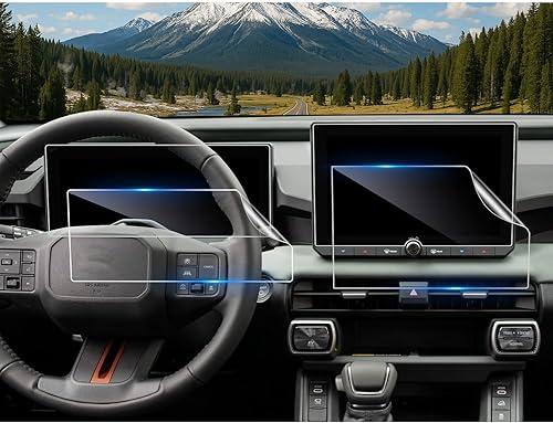 CDEFG 4Pcs for 2026 Toyota RAV4 Screen Protector, for 2026 Toyota RAV4/ RAV4 Hybrid (LE/XLE/SE/XLE Premium/Woodland) Accessories (10.5" Navi & 12.3" Dash) Nano Screen Cover HD Clear