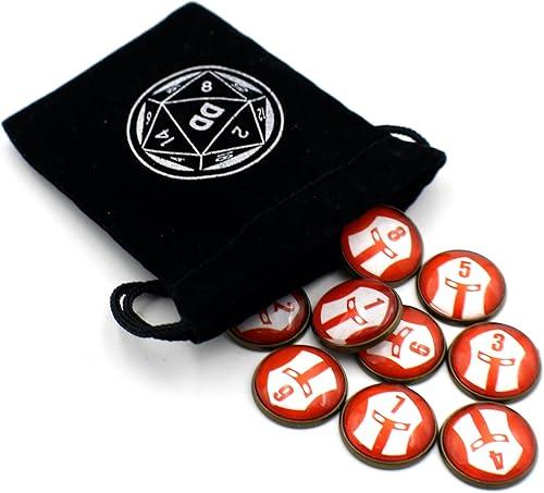 D&D Numbered Monster Token Markers for Dungeons and Dragons (Soldier)