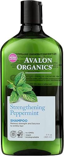 Avalon Organics Shampoo, Strengthening Peppermint, 11 Oz