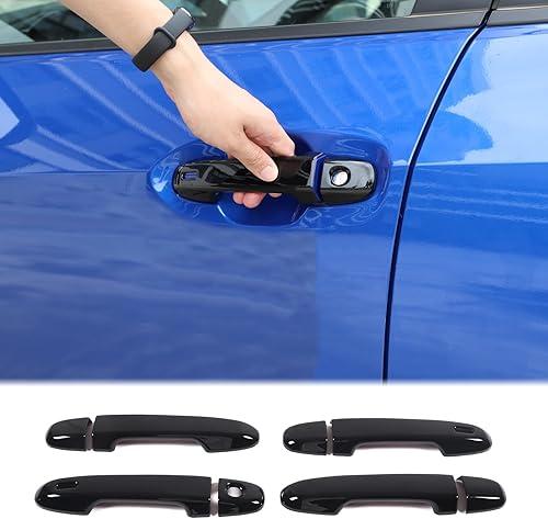 Aunginsy Car Exterior Door Handle Trim Covers Compatible with Subaru WRX 2022-2025/Subaru Crosstrek 2023-2025 Car Outside Front Rear Door Handle Cover Protector Shell ABS Accessories, with Smart Hole
