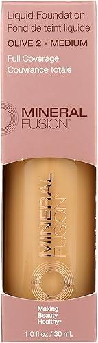 Mineral Fusion Liquid Foundation, Olive 2, 28 Gram