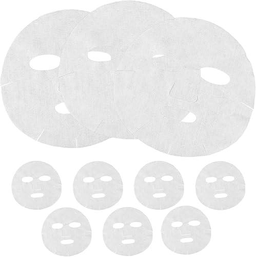 10pcs Natural Cotton Facial Sheet Mask Paper Breathable Plant Spa Face Mask Sheets for Women DIY Skin Care Facial Wrap