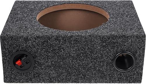 VALICLUD 8 Inch Sealed Carpeted Subwoofer Enclosure Box for Cars Audio DIY Speaker Upgrade Compatible Single Cab Trucks