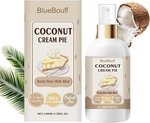 Body Hair Milk Mist, Hydrating And Moisturizing Spray, Long-Lasting Fragrance, Natural Hydrating And Moisturizing Body Mist(Coconut)