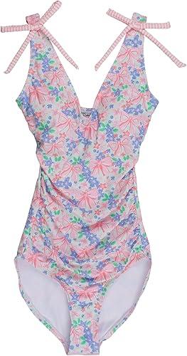 RuffleButts Women's UPF50+ One Piece Family Matching Swimsuit