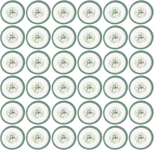 Luxshiny 100pcs Cucumber Eye Patches Non-Woven Disposable Cucumber Eye Pads for Dark Circles Hydrating Daily Skincare Spa Wrap Moisture Retention