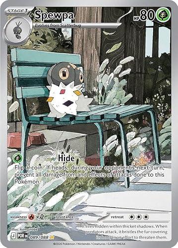 Pokemon - Spewpa 089/088 - Perfect Order - Illustration Rare - Full Art Foil - Single Card