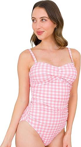 RuffleButts Women's UPF50+ One Piece Family Matching Swimsuit