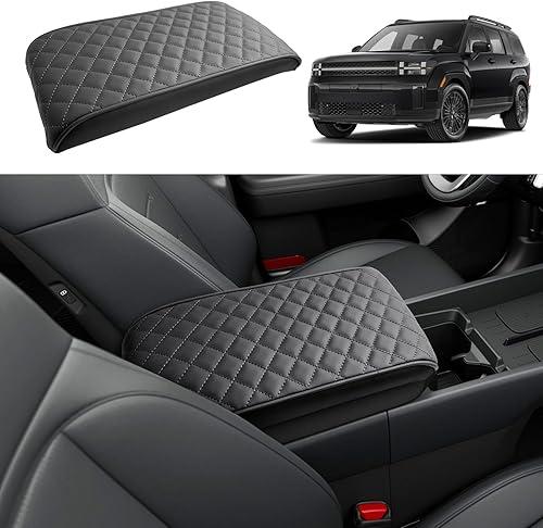 CDEFG for 2024 2025 2026 Hyundai Santa Fe Center Console Cover, for 2024-2026 Hyundai Santa Fe MX5 Accessories Armrest Cover 2025 Santa Fe Middle Console Pad(Require Armrest Lid Removal)