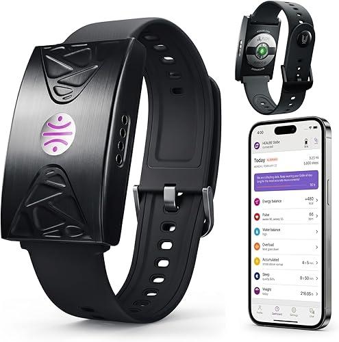 HEALBE Calorie Tracker, Automatic Calorie Intake Smart Band with App, Screen-Free Fitness Tracker, Sleep, Hydration, Stress, 24/7 Heart Rate, 5 ATM Waterproof