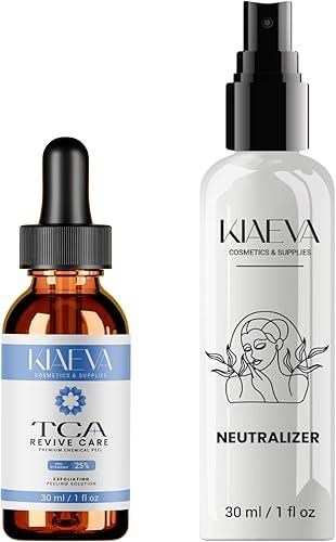 TCARevive Care 25% – Professional Exfoliating Skin Resurfacing Peel – Improves Texture, Tone & Appearance – Cosmetic Use Only 1.0 fl oz. e, 30 mL with 100ml Neutralizer