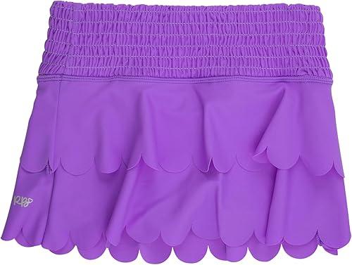 RuffleButts Girls UPF50+ Athletic Active Tiered Flare Skort