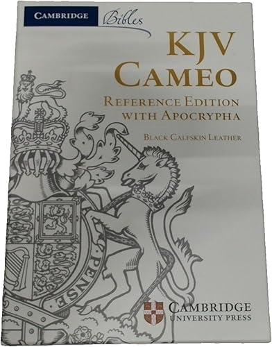 KJV Cameo Reference Bible with Apocrypha, Black Calfskin Leather, Red-Letter Text, KJ455:XRA