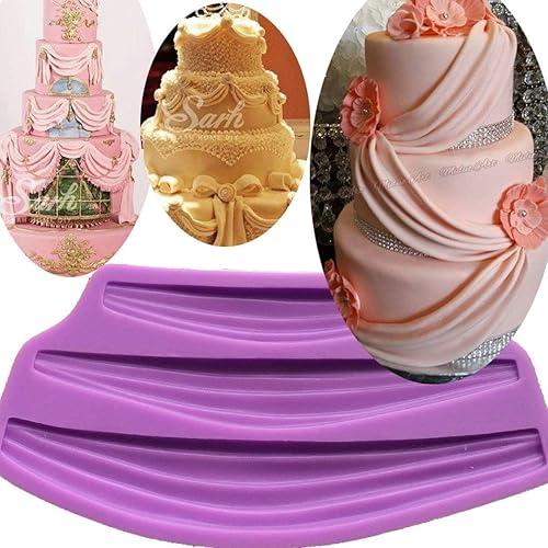 huge Vintage Swag Cake Border mould cake Fondant candy mold for Sugar paste gumpaste cupcake decorating topper sugarcraft baking decoration