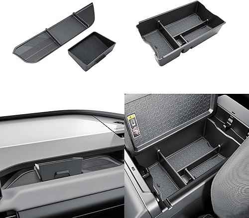 SKTU (3PCS 2026 RAV4 Center Console Organizer for 2026+ Toyota RAV4 (LE/SE/XLE Premium/Woodland/XSE/Limited) Console Tray & Co-Pilot Console Tray & ABS Drawer Storage Box 2026 RAV4 Accessories
