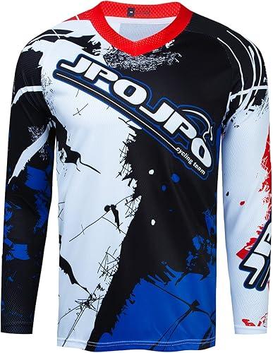 Men's Cycling Jersey Long Sleeve MTB T Shirt Mountain Bike Motorcycle Bicycle Clothing