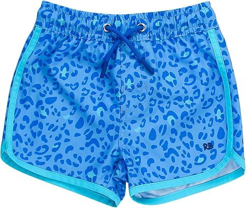 RUGGEDBUTTS Boys UPF50+ Sun Protection Dolphin Hem Swim Trunks