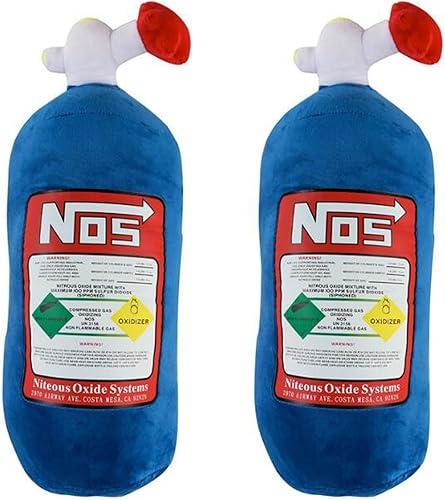 Car Neck Pillow,NOS Bottle Design Cool Car Headrest Back Support Pillow for Car Seat, Office Chair, Sofa,Travel Memory Foam Car Decor Head Back Rest Cushion Gift (2PCS Neck Pillows)