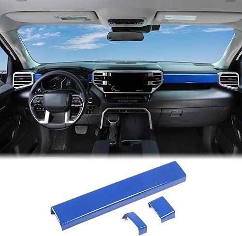 Aunginsy Central Control Dashboard Panel Strips Trim Compatible with Toyota Tundra/Sequoia 2022-2025 Car Center Console Dash Board Molding Panel Decorative Cover Protection ABS Interior Accessories