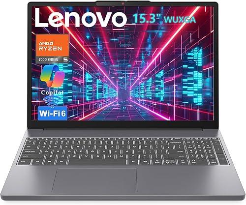 Lenovo 2026 Premium Bussiness Laptop, AMD 6-Core Ryzen 5 7535HS (Beat i7-1355U), 24GB DDR5, 1TB PCIe SSD, Radeon 660M Graphics, 15" WUXGA IPS Display, Wi-Fi 6, Copilot AI, Windows 11