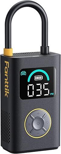 Fanttik X10 Pro Portable Tire Inflator for Compact Car, 35s Fast Inflation Air Compressor with Digital Pressure Gauge and Powerful Battery, Cordless Air Pump for Cars, Motorcycles, Ideal for Dad
