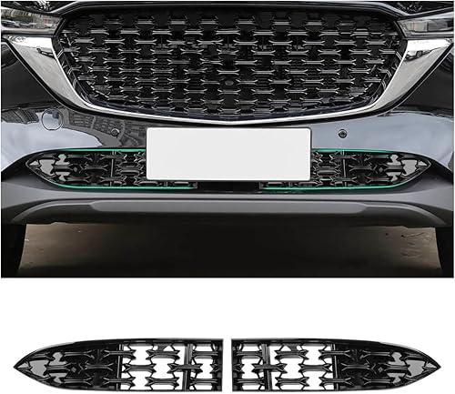 Ruiya (2PCS/Sets) CX5 Front Grill Mesh Inserts Trims for Mazda CX-5 KF Accessories ABS Material Front Grille Guard Compatible with 2022 2023 2024 2025 2026 Mazda CX5(420MM)