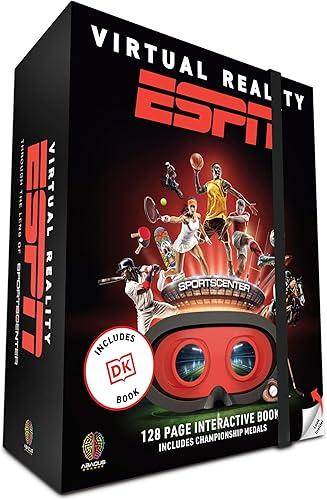 Abacus Brands Virtual Reality ESPN Gift Box - Illustrated Interactive VR Book and STEM Learning Activity Set