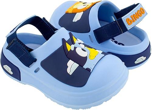 Ground Up Bluey and Bingo Molded Toddler Slide-in Clogs