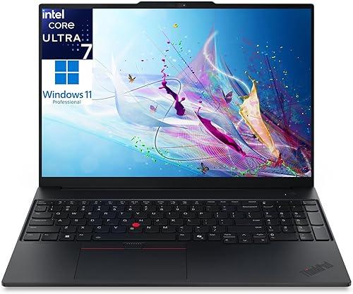 Lenovo ThinkPad E16 Gen 3 Business Laptop Computer, Intel Ultra 7 255H (2026 Edition), 16GB DDR5 & 512GB SSD, Long Battery Life, AI-Ready, Fingerprint Reader, Windows 11 Pro, Multiple I/O Ports