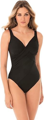 Miraclesuit Women's Swimwear Revele Tummy Control Underwire Bra One Piece Swimsuit