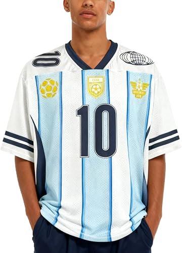 Oversized Jersey Shirts for Men Women Soccer Wear for Sports Training #10 Graphic Tees