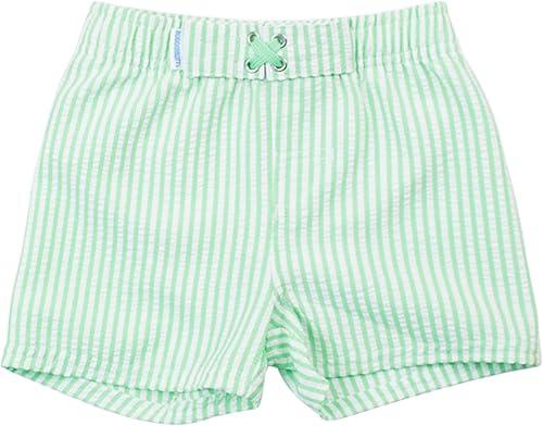RUGGEDBUTTS Boys UPF50+ Sun Protection Seersucker Swim Trunks